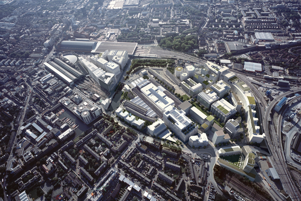 Kings Cross Central Regeneration,  London, Allies & Morrison masterplanners. Picture © Miller Hare