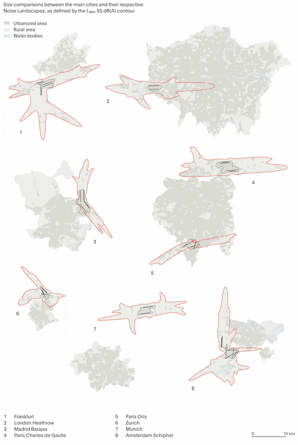 European Noise Landscapes and their respective cities